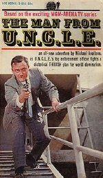 Robert Vaughn on the cover of the first 'The Man from U.N.C.L.E.' novel, based on the TV series