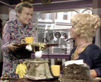 Julie Walters as Mrs Overall & Celia Imrie in 'Acorn Antiques'