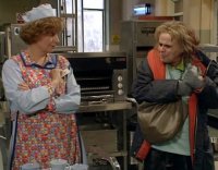 Victoria Wood & Julie Walters in 'Dinner Ladies'