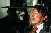 John Hurt as Adam Sutler in 'V for Vendetta'