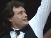 Jimmy White after making a 147 break in the 1992 World Championships in Sheffield