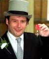 Jimmy White after receiving his MBE