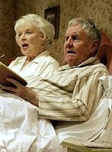 June Whitfield & Richard Briers in Alan Ayckbourn's West End production of 'Bedroom Farce'