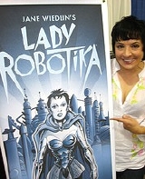 Jane Wiedlin advertising her Lady Robotika publication