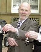 Ray Wilson with his  MBE