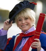 Barbara Windsor received an honorary doctorate from the University of East London (2014)