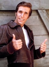 Henry Winkler as Arthur 'Fonzie' Fonzarelli in 'Happy Days'