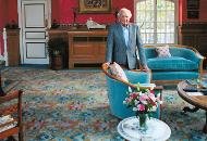 Michael Winner at his house in Kensington