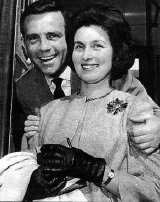 Norman Wisdom with his ex-wife Freda