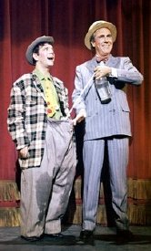 Norman Wisdom with Jason Robards in 'The Night They Raided Minsky's'