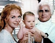 Susannah York and Marlon Brando in 'Superman'