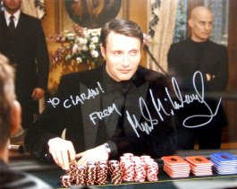 Signed photo of Mads Mikkelsen as Le Chiffre in 'Casino Royale'