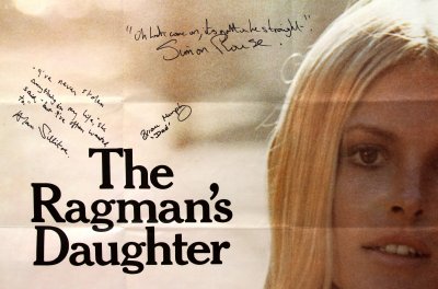 Poster for The Ragman's Daughter - signed by Alan Sillitoe, Brian Murphy & Simon Rouse