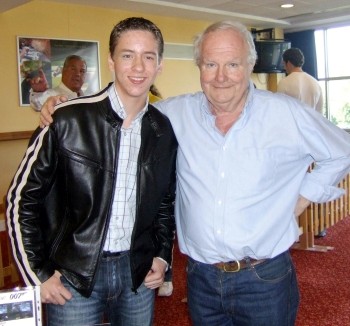 Shane Rimmer with Ciaran Brown