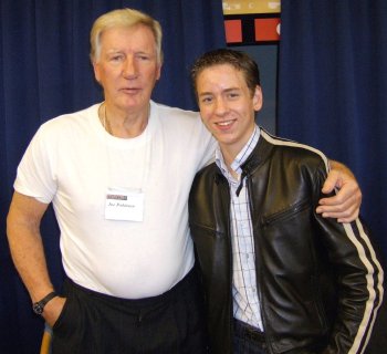 Joe Robinson with Ciaran Brown
