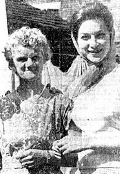 Alan Sillitoe's mother Sabina with actress Shirley Anne Field