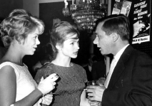Rachel Roberts, Shirley Anne Field & Alan Sillitoe at the film Premiere of 'Saturday Night and Sunday Morning'