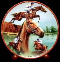 The Aldaniti plate from Melvyn Buckley's 'Great Racehorses' series for Danbury Mint