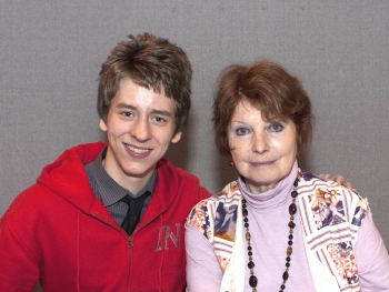 Catherine Schell with Ciaran Brown