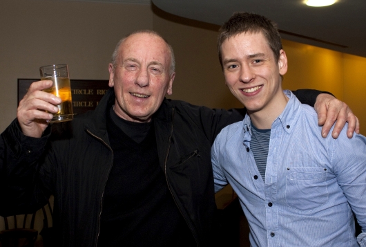 Christopher Timothy with Ciaran Brown