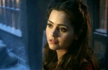 Jenna-Louise Coleman as Clara Oswin the barmaid in the 2012 Christmas episode of Doctor Who 'The Snowmen'