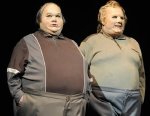 Dawn French & Jennifer Saunders as the two fat men in 'French & Saunders'