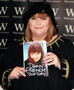 Dawn French with her autobiography 'Dear Fatty'