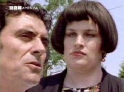 Julie T. Wallace and Ian McShane in 'Lovejoy'