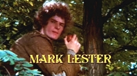 Mark Lester in the opening credit for 'Crossed Swords'