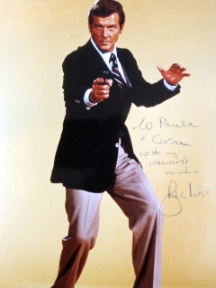 Personalised, signed photo from Sir Roger Moore