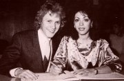 Paul Nicholas with his second wife Linzi