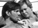 Leonard Nimoy & Nancy Hale in the 'Sea Hunt' episode 'The Shipwreck' (1958)