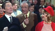 Kenneth Williams, Sid James & Jacki Piper in 'Carry On at Ypor Convenience'