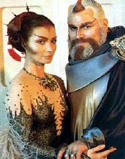 Catherine Schell & Brian Blessed in 'Space: 1999'